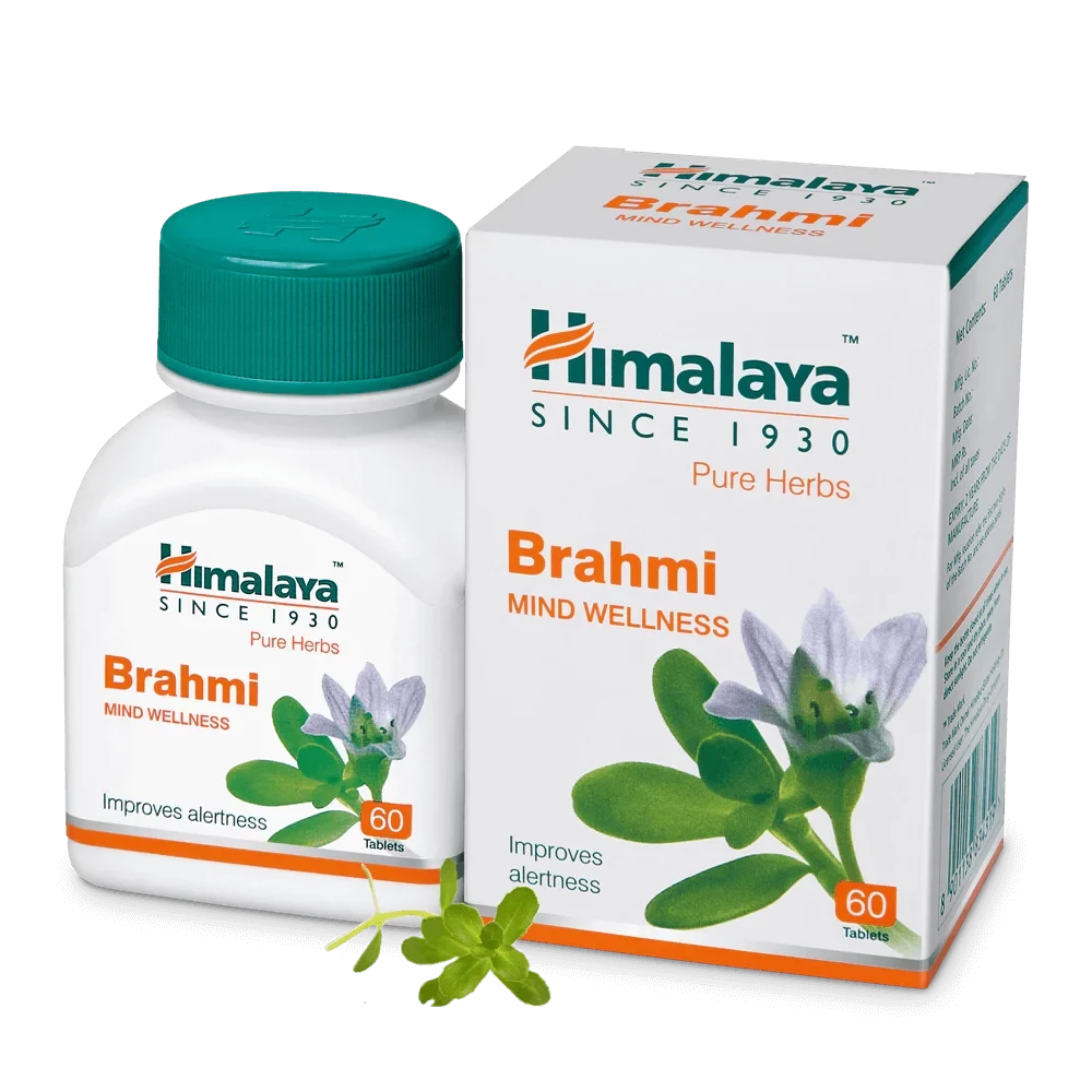 Himalaya Wellness Pure Herbs Brahmi Mind Wellness, 60 Tablets-2.webp
